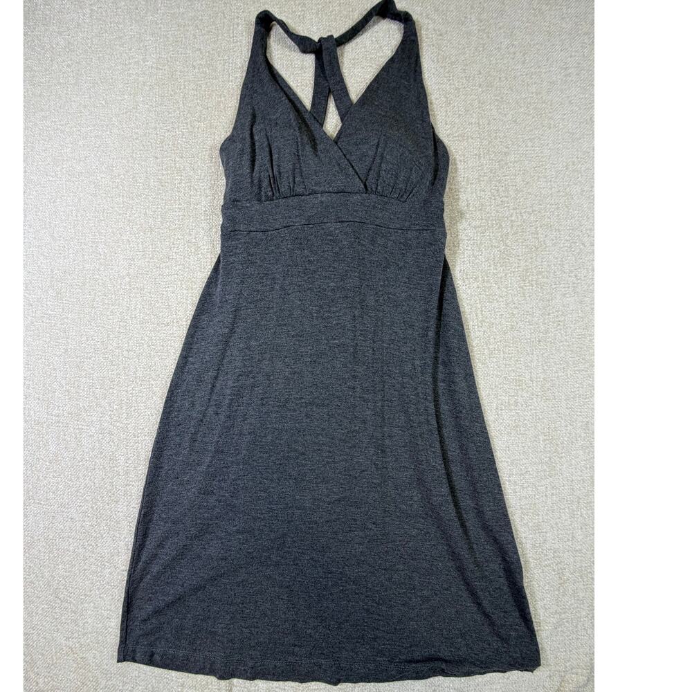 Dakini Women's Gray Small Lightweight Knit Sleeveless Sun Dress Casual Beach